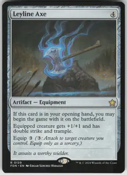 MTG Leyline Axe NM Foundations Magic 129 - Image 1