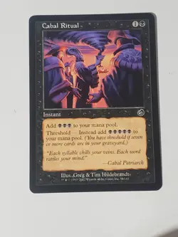 Cabal Ritual - MTG Torment 51/143 Magic The Gathering LP English Black Instant - Image 1