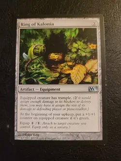 Ring of Kalonia MTG 2013 M13 Core Set Magic Equipment Green LP - Image 1