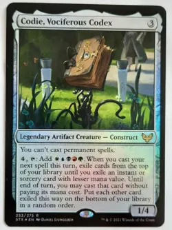 MTG 2021 Strixhaven School of Mages CODIE, VOCIFEROUS CODEX 253/275 Rare Foil NM - Image 1