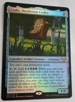 MTG 2021 Strixhaven School of Mages CODIE, VOCIFEROUS CODEX 253/275 Rare Foil NM - Image 2