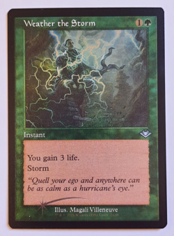 MTG 2021 Modern Horizons 2 WEATHER THE STORM 24 U (Retro Frame) FOIL-ETCHED M/NM - Image 1