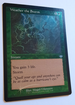 MTG 2021 Modern Horizons 2 WEATHER THE STORM 24 U (Retro Frame) FOIL-ETCHED M/NM - Image 2