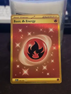Basic Fire Energy - 230/197 Obsidian Flames (Pokemon) Golden Hyper Rare - Image 1