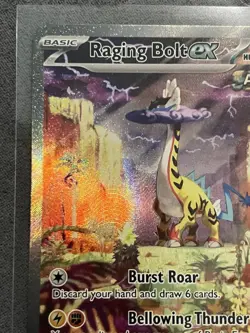 Pokemon Raging Bolt ex 208/162 Sv05: Temporal Forces Special Illustration RareLP - Image 2