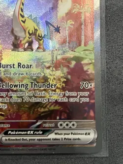 Pokemon Raging Bolt ex 208/162 Sv05: Temporal Forces Special Illustration RareLP - Image 4