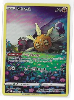 Solrock GG15/GG70 Crown Zenith Galarian Gallery Pokemon TCG Card NM - Image 1