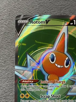Rotom V 176/196 Pokemon Card Lost Origin Full Art holo Ultra Rare - Image 4