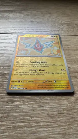 Pokemon Rotom 061/191 SV08: Surging Sparks Common Reverse Holo Card NM - Image 2