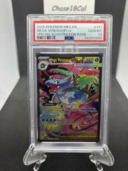 Pokemon Mega Venusaur ex #177 Special Illustration Rare SIR PSA 10 - Image 1