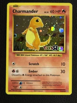 Pokemon TCG Charmander Toys 'R' Us Promo Holo Basic 2016 9/108 English Fire - Image 4