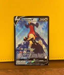 Garchomp V Full Art Ultra Rare Holo TG23/TG30 Astral Radiance Pokemon Card - Image 1