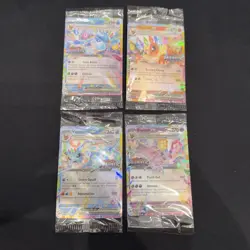Lot Of 4 Sealed Prismatic Evolutions Stamped Pokemon Promo Cards - Image 2