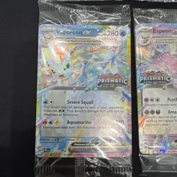 Lot Of 4 Sealed Prismatic Evolutions Stamped Pokemon Promo Cards - Image 5