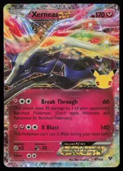 Xerneas EX 97/146 Classic Collection Celebrations: Classic Collection Pokemon NM - Image 1