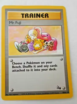 POKEMON CARD 1995-99 ~ TRAINER MR. FUJI #58/62 ~ KEN SUGIMORI ~ MINT NOT PLAYED - Image 1