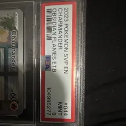 Pokemon Charmander 044 Scarlet & Violet Promo Holo PSA 9 Obsidian Flames ETB - Image 3