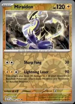 Miraidon 080/198 Reverse Holo- Pokemon SV01: Scarlet & Violet Base Set NM - Image 1