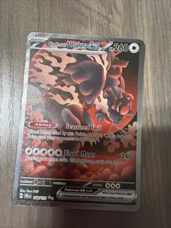 Pokemon TCG Bloodmoon Ursaluna EX Prismatic Evolutions Card 168/131 NM Condition - Image 1