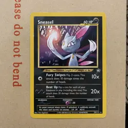 Pokemon TCG Sneasel Neo Genesis 25/111 Regular Unlimited Rare - MP - Image 2