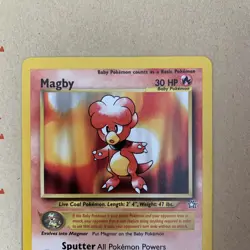 Magby 23/111 Non Holo Rare Neo Genesis Pokemon Near Mint NM - Image 3