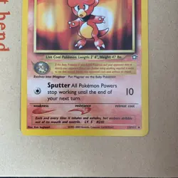 Magby 23/111 Non Holo Rare Neo Genesis Pokemon Near Mint NM - Image 4