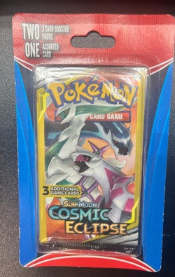 Pokemon Sun and Moon Cosmic Eclipse two (2) 3 Card Packs and Bonus Card!- Sealed - Image 2