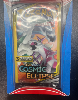 Pokemon Sun and Moon Cosmic Eclipse two (2) 3 Card Packs and Bonus Card!- Sealed - Image 4