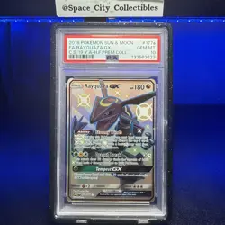 Pokemon TCG Rayquaza GX 177a/168 Hidden Fates Premium Collection 2018 PSA 10 - Image 1