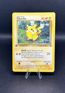 Pokemon Pikachu First Edition 58/64 Jungle 1999 WOTC [LP+] - Image 2