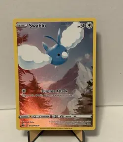 Pokemon Galarian Gallery Lot Swablu GG27 & Hisuian Voltorb GG01 NM Crown Zenith - Image 3
