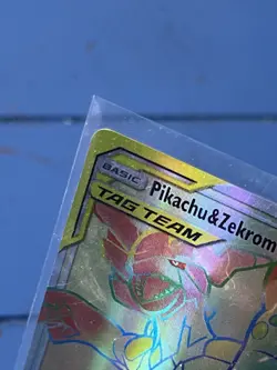 Pokemon Pikachu & Zekrom GX 184/181 Sm-Team Up Secret Rare Holo HP240 TAG TEAM - Image 2