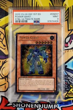 Yu-Gi-Oh POWER GIANT 1st Ed Starstrike Blast STBL-EN007 PSA 9 Ultimate Rare MINT - Image 1