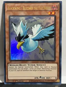 Blackwing Blizzard the Far North BLCR-EN059 Ultra Rare 1st Edition YuGiOh - Image 1