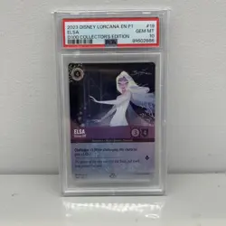 Disney Lorcana Elsa Gloves Off 19/P1 D100 Collector’s Edition PSA 10 - Image 1