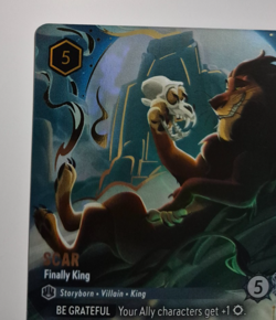 Disney Lorcana Fabled Enchanted Scar Finally King English Rare - Image 5