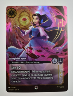 Disney Lorcana Fabled Enchanted Belle Accomplished Mystic English Rare - Image 2