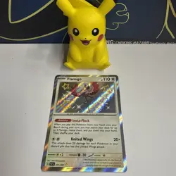 Pokemon Paldean Fates Flamingo Card 211/091 Shiny Rare - Image 1