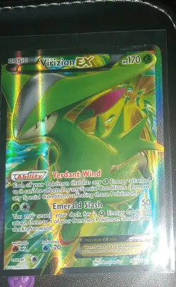 VIRIZION EX 96/101 Plasma Blast FULL ART FA HOLO rare Pokemon TCG card LP - Image 1