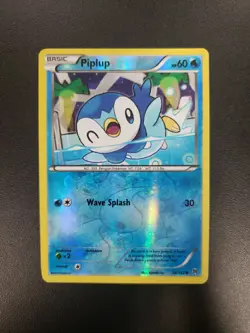 Piplup - 36/162 - Pokemon Breakthrough XY Reverse Holo Rare Card LP - Image 1