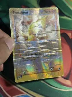 Sandshrew 75/100 EX Sandstorm Reverse Holo Pokemon Card TCG DMG - Image 3