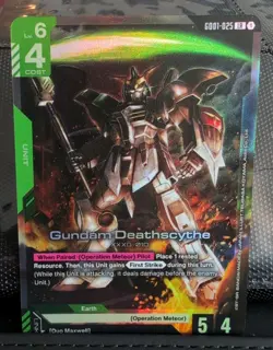 Gundam Deathscythe GD01-025 LR | ENGLISH | Gundam Card Game CCG Newtype Rising - Image 1