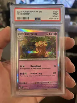 PSA 9 MISCUT Exeggutor Rare Holo Psychic 2024 PALDEAN FATES Pokemon TCG Card 024 - Image 1