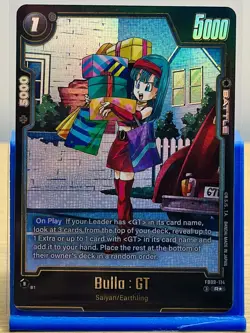 Bulla : GT FB09-114 Alternate Art Dual Evolution Dragon Ball Card English Fusion - Image 1