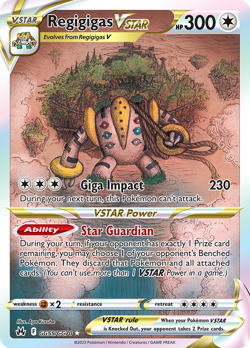 REGIGIGAS VSTAR GG55/GG70 HOLO CROWN ZENITH GALARIAN GALLERY POKEMON NM - Image 1