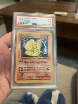 Pokemon Base Set Ninetales shadowless PSA 7 - Image 1