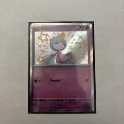 Ralts 153/091 Scarlet&Violet Paldean Fates Rare Shiny Holo Pokemon TCG NM/Mint - Image 1