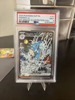 2024 POKEMON SVP EN-SV BLACK STAR PROMO #131 KINGDRA EX PSA 9 - Image 1