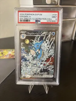 2024 POKEMON SVP EN-SV BLACK STAR PROMO #131 KINGDRA EX PSA 9 - Image 3