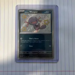 Paldean Wooper 180/091 Shiny Rare SV Paldean Fates Pokemon TCG NM - Image 1